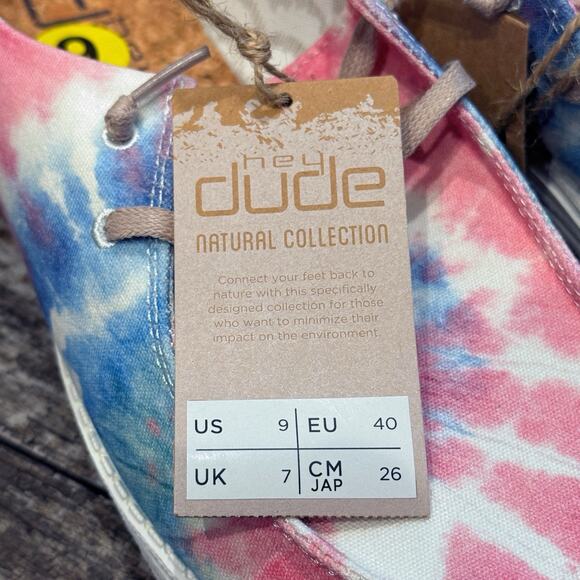 Hey Dude Womens Wendy Boho Shoe Mandala Tie Dye Slip On Casual Beach Size 9 NWT - Picture 5 of 11